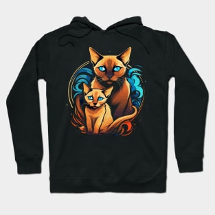 Tonkinese Cat Fathers Day Hoodie